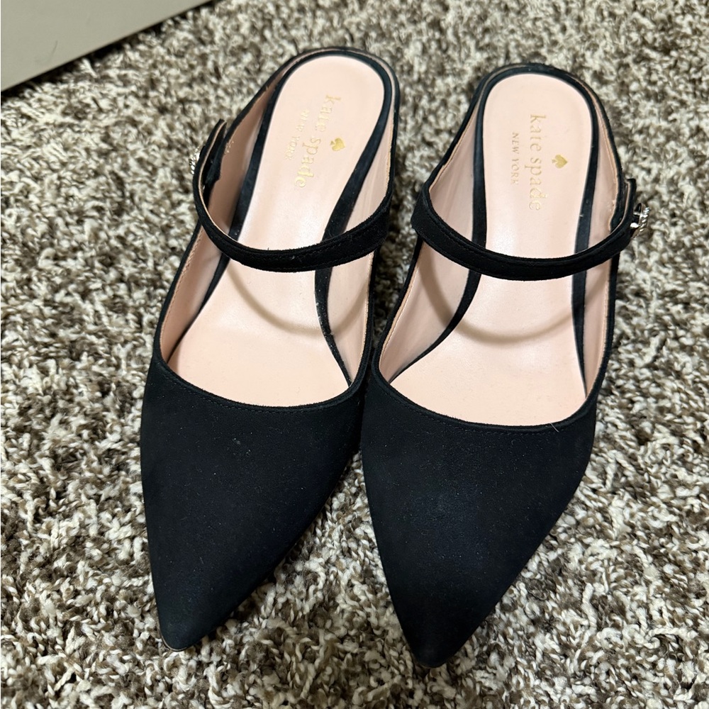Kate Spade Black Pointed Heels